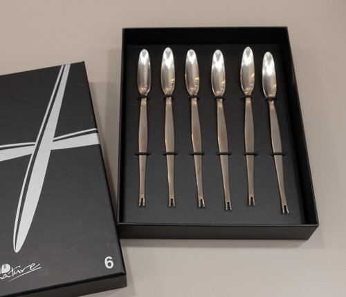  Eternum Signature Set 6 kreefthaken roestvrij staal gesatineerd 