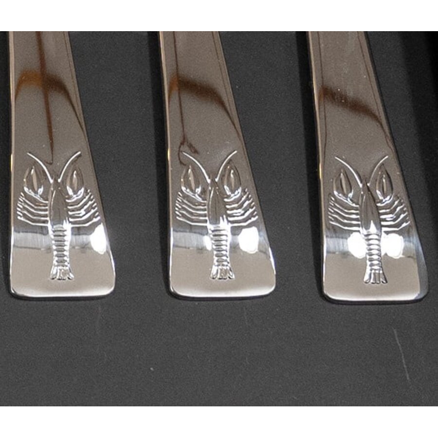 Kreefthaak roestvrij staal met kreeftje op handvat-2