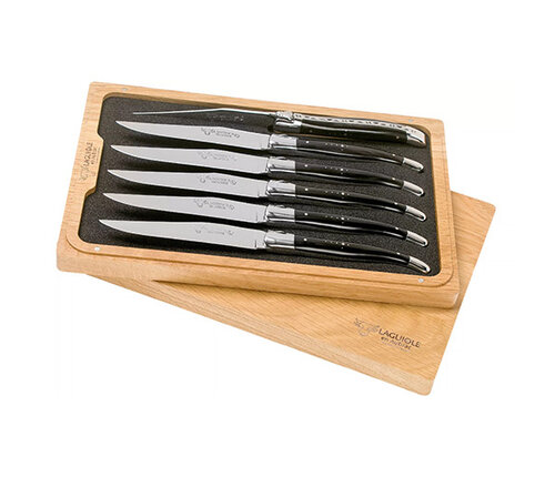  Laguiole en Aubrac Set 6 steakmessen Laguiole Bois de France 