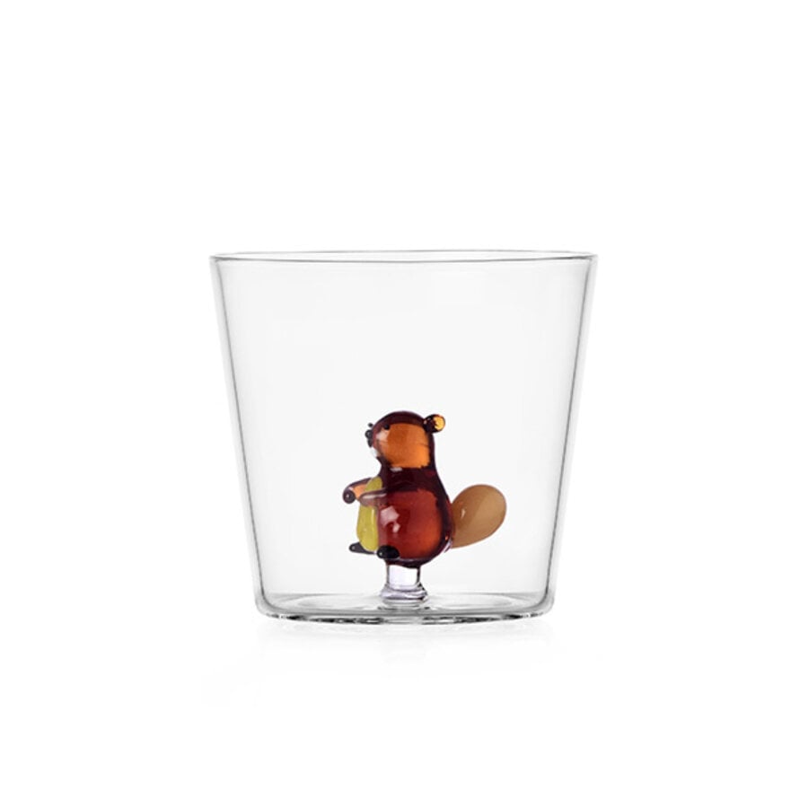 Beker bruin bever 30 cl Woodland Tales-1