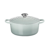 Stoofpot 28 cm sea salt  met deksel gietijzer