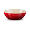 Ovale serveerbowl / serveerschaal rood kersenrood 29 cm 3.2 liter