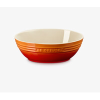Ovale serveerbowl / serveerschaal oranje 29 cm 3.2 liter