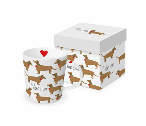  PPD - Paperproducts Design Beker met oor / Mug  Teckel 35 cl 