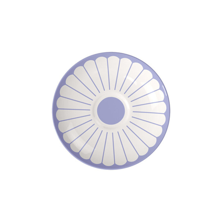 Schotel koffiekop / ondertas Fleur blauw bleu-1