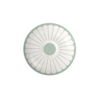 thumb-Schotel koffiekop / ondertas Fleur vert groen-1