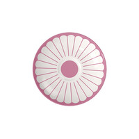 thumb-Schotel koffiekop / ondertas Fleur roze cassis-1