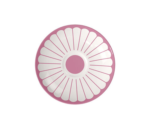  Villeroy & Boch Schotel koffiekop / ondertas Fleur roze cassis 