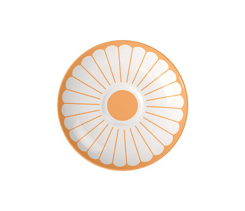  Villeroy & Boch Schotel koffiekop / ondertas Fleur oranje soleil 