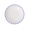Dinerbord / Plat bord Fleur 26.5 cm blauw bleu