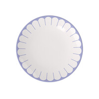 Dinerbord / Plat bord Fleur 26.5 cm blauw bleu