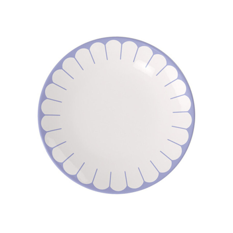 Dinerbord / Plat bord Fleur 26.5 cm blauw bleu-1
