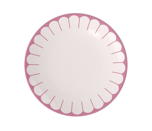 Villeroy & Boch Dinerbord / Plat bord Fleur 26.5 cm rood roze cassis 