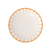 Dinerbord / Plat bord Fleur 26.5 cm oranje soleil