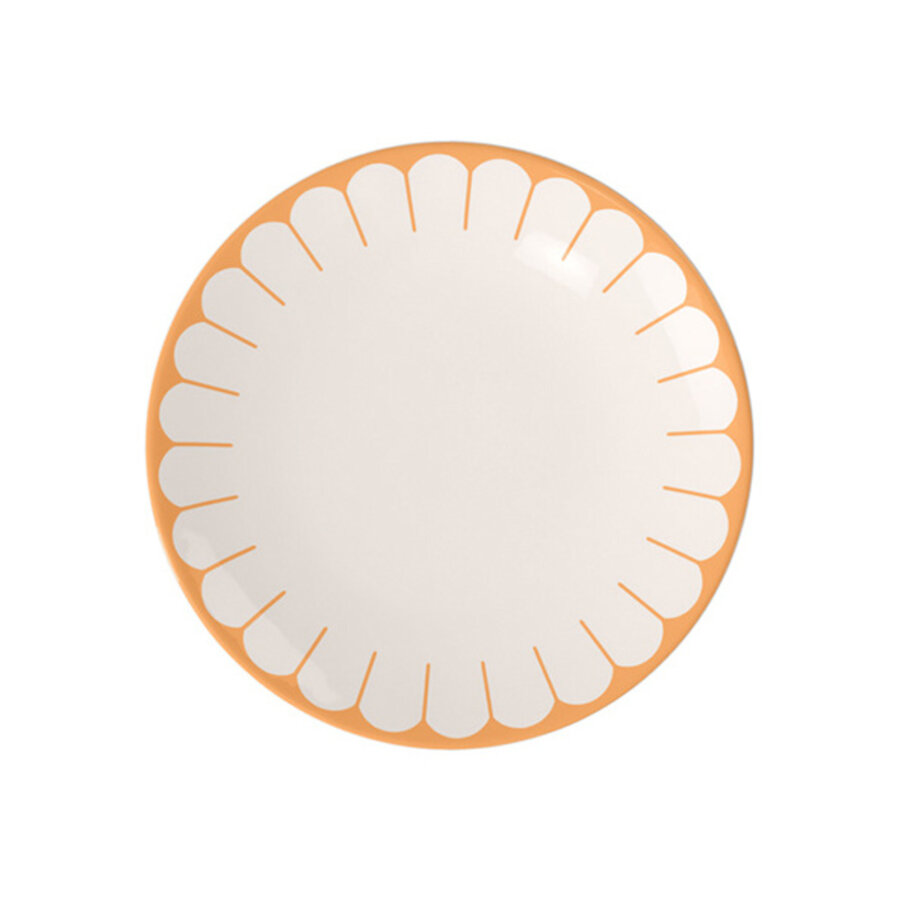 Dinerbord / Plat bord Fleur 26.5 cm oranje soleil-1