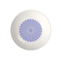 thumb-Diep bord / Pastabord Fleur 24 cm blauw bleu-2