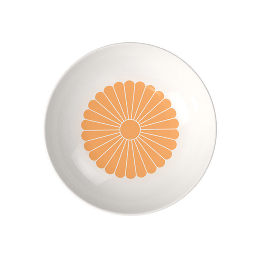 Diep bord / Pastabord Fleur 24 cm oranje soleil-2