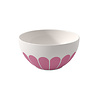 Villeroy & Boch Bol / Bowl / Mueslikom Fleur 14 cm 43 cl rood roze cassis