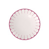 Ontbijtbord / Dessertbord Fleur 21 cm rood roze cassis