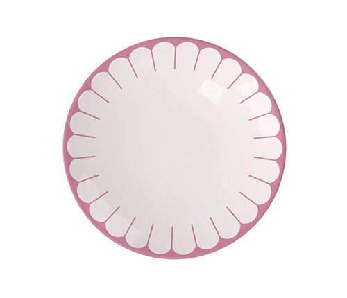  Villeroy & Boch Ontbijtbord / Dessertbord Fleur 21 cm rood roze cassis 