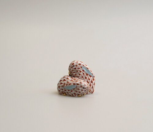  Herend Porcelain Marufactory Konijntjes porselein handgedecoreerd 