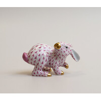 Konijntje porselein handgedecoreerd