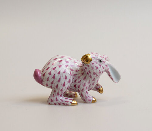  Herend Porcelain Marufactory Konijntje porselein handgedecoreerd 