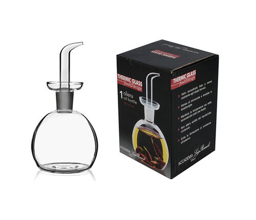  Olieflesje / Olijfolieflesje glas 25 cl met gietstop 