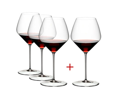  Riedel Veloce - Set  van 4  Riedel Veloce Pinot Noir bourgogneglazen hoogte 24.7 cm 