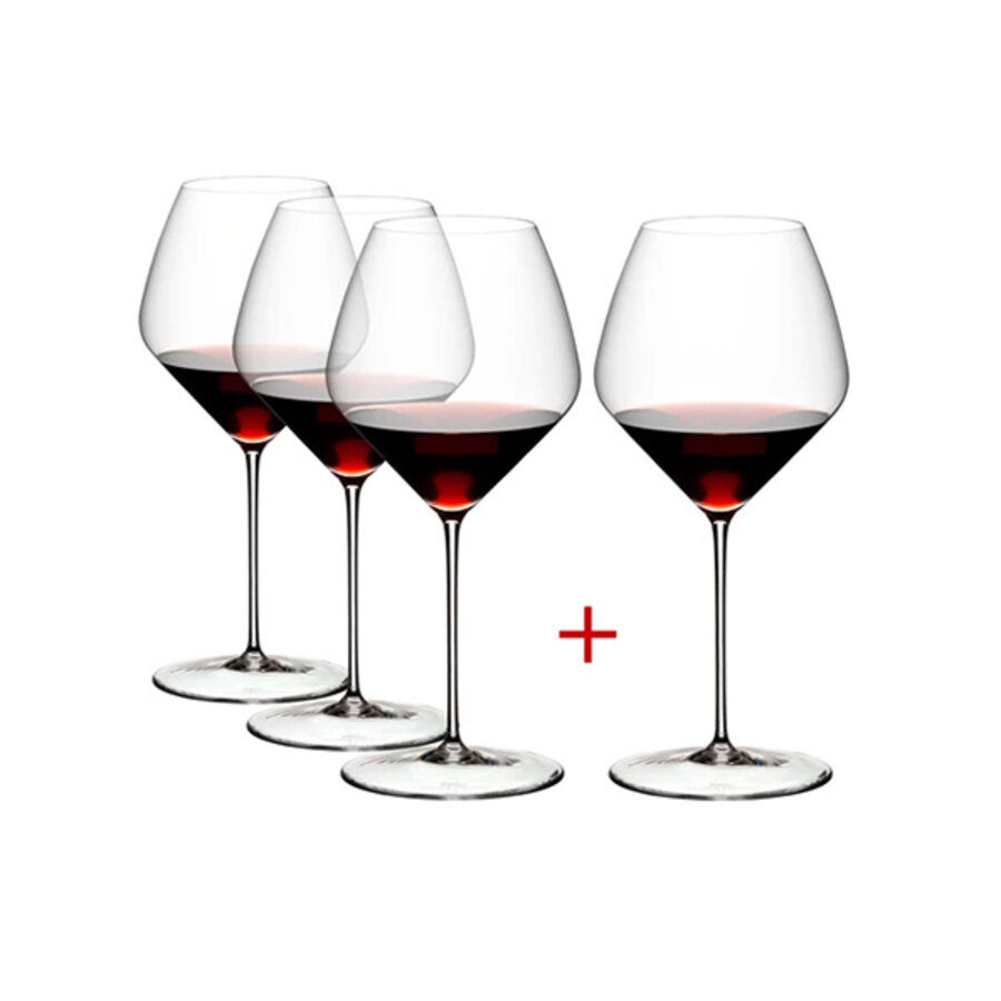 Veloce - Set  van 4  Riedel Veloce Pinot Noir bourgogneglazen hoogte 24.7 cm-1