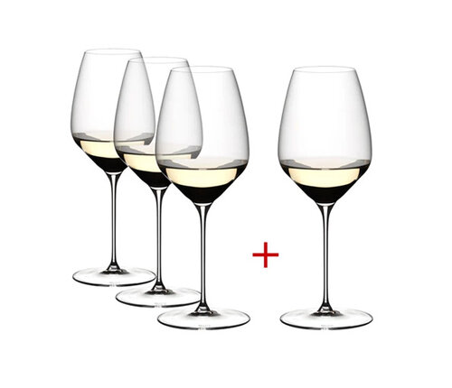  Riedel Veloce - Set  van 4  Riedel Veloce Riesling - hoogte 24,7 cm kristal 