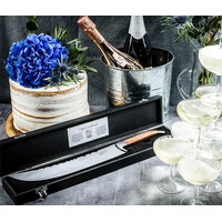 thumb-Sabel voor champagnefles te openen olijfhout-1