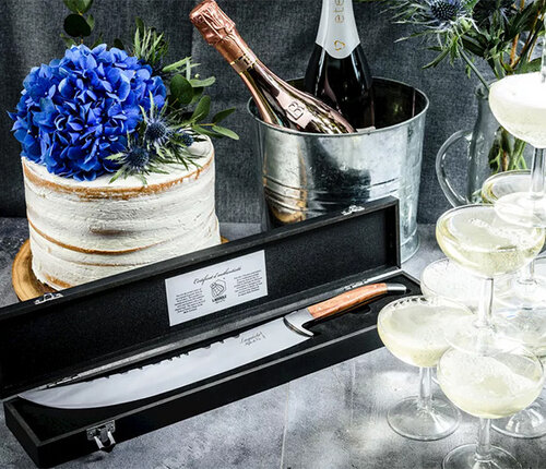 Style de Vie Authentique Sabel voor champagnefles te openen olijfhout 