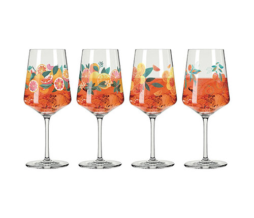  Ritzenhoff Design Glazen Set 4 aperitiefglazen Sommerrausch Aperizzo 50 cl 