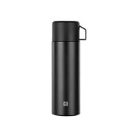 Thermoskan 1 liter zwart onbreekbare metalen binnenfles