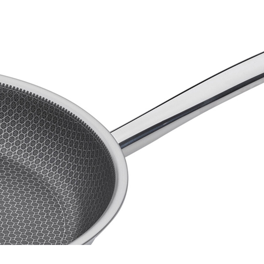 Wok / Wokpan 28 cm Vulcano Cut Resist met steel-2