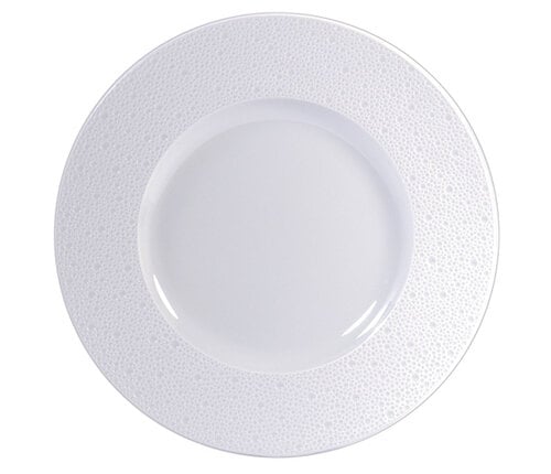  Bernardaud - Limoges Presentatiebord / Onderbord porselein Ecume wit 31.5 cm 