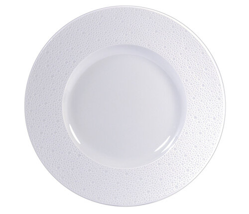  Bernardaud - Limoges Extra groot plat bord porselein Ecume wit 29.5 cm 