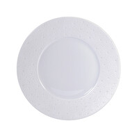 thumb-Plat bord / Dinerbord porselein Ecume wit 26 cm-1