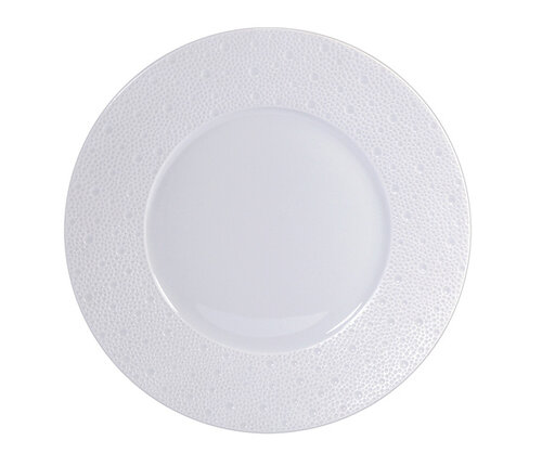 Bernardaud - Limoges Plat bord / Dinerbord porselein Ecume wit 26 cm 