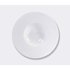 Diep bord porselein Ecume wit 27 cm met brede rand