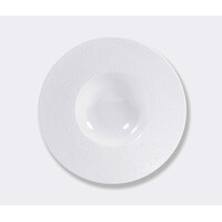 thumb-Diep bord porselein Ecume wit 27 cm met brede rand-1