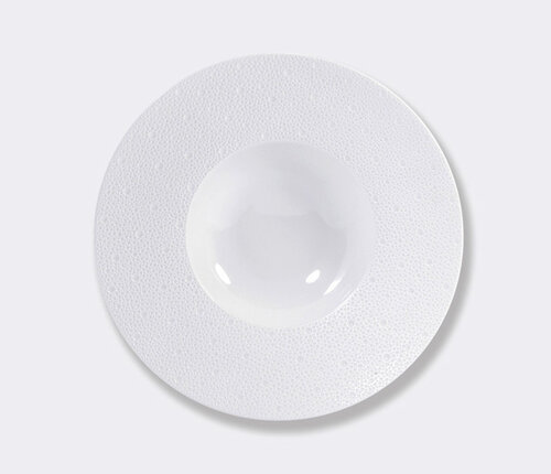  Bernardaud - Limoges Diep bord porselein Ecume wit 27 cm met brede rand 