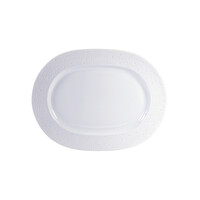 thumb-Ovale schotel porselein 35 cm Ecume wit-1
