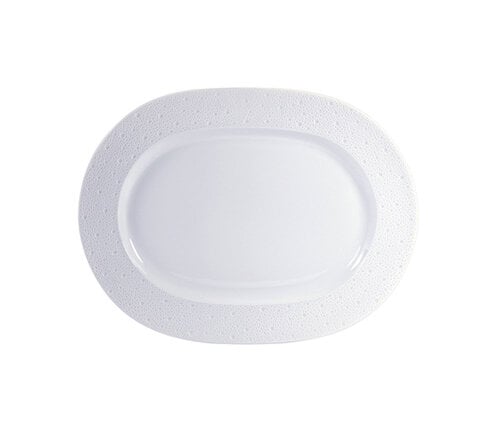  Bernardaud - Limoges Ovale schotel porselein 35 cm Ecume wit 