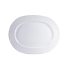 Ovale schotel porselein 43 cm Ecume wit