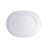 thumb-Ovale schotel porselein 43 cm Ecume wit-1