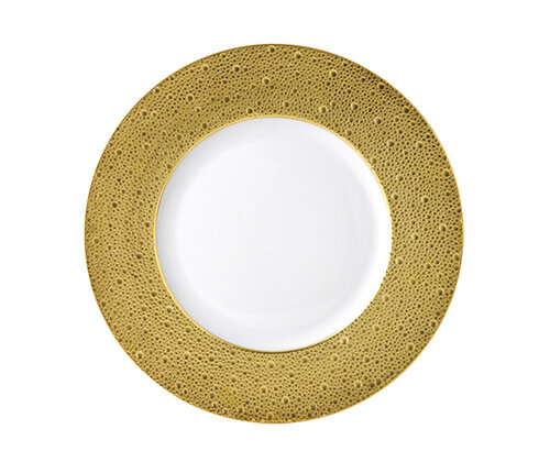  Bernardaud - Limoges Plat bord of dinerbord porselein 26 cm Ecume Or 