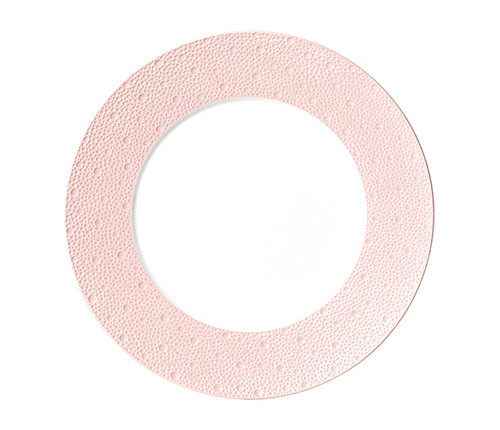  Bernardaud - Limoges Plat bord of dinerbord porselein 26 cm Ecume rose de coree 