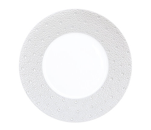  Bernardaud - Limoges Plat bord of dinerbord porselein 26 cm Ecume perle parel 